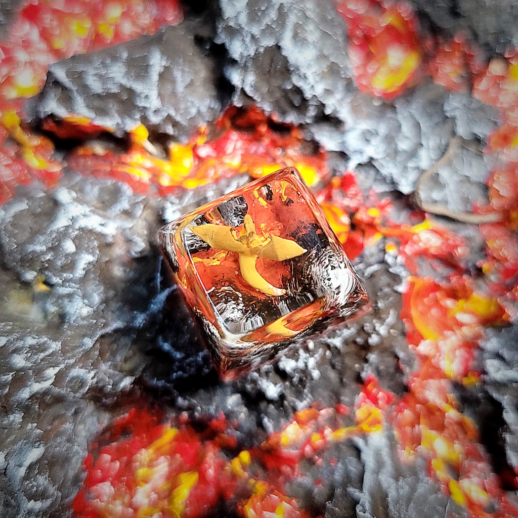 Nút bàn phím cơ - Keycap Pokemon Charizard - Keycap artisan