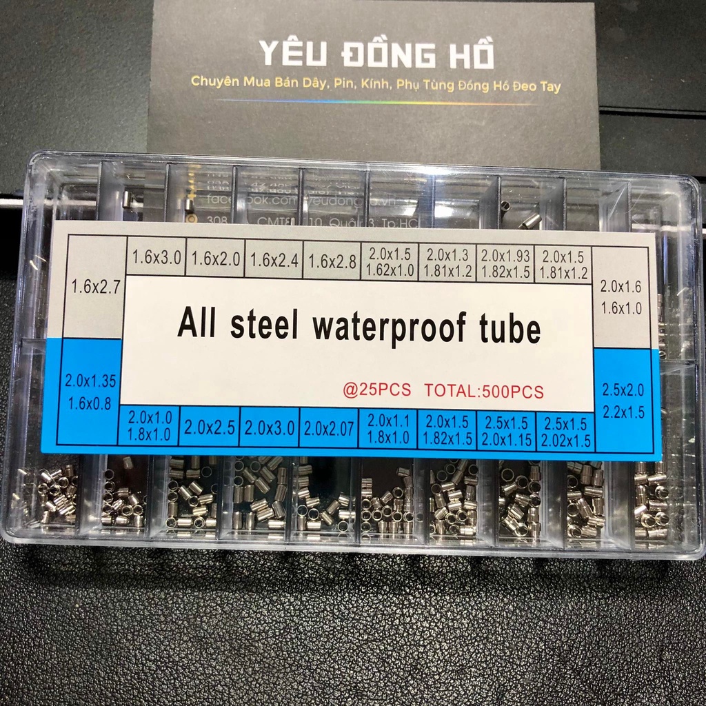 Hộp cuốn nút đồng hồ đeo tay chất liệu inox