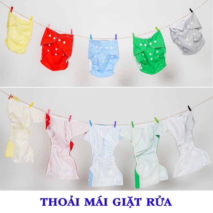 Bỉm/tã vải xuất Hàn [KHUYẾN MÃI], chống tràn, FREE size 3-16kg