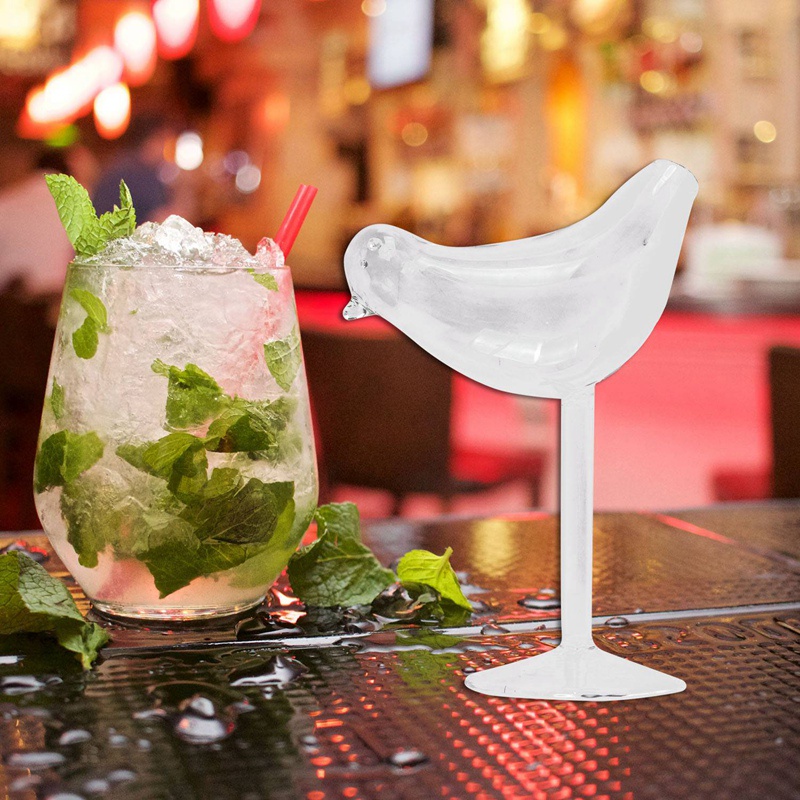 Ly Thủy Tinh Uống Cocktail Hình Chú Chim Sáng Tạo 150Ml