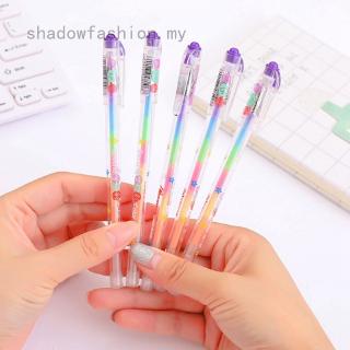 Bút gel màu cầu vồng 6 trong 1 tiện lợi