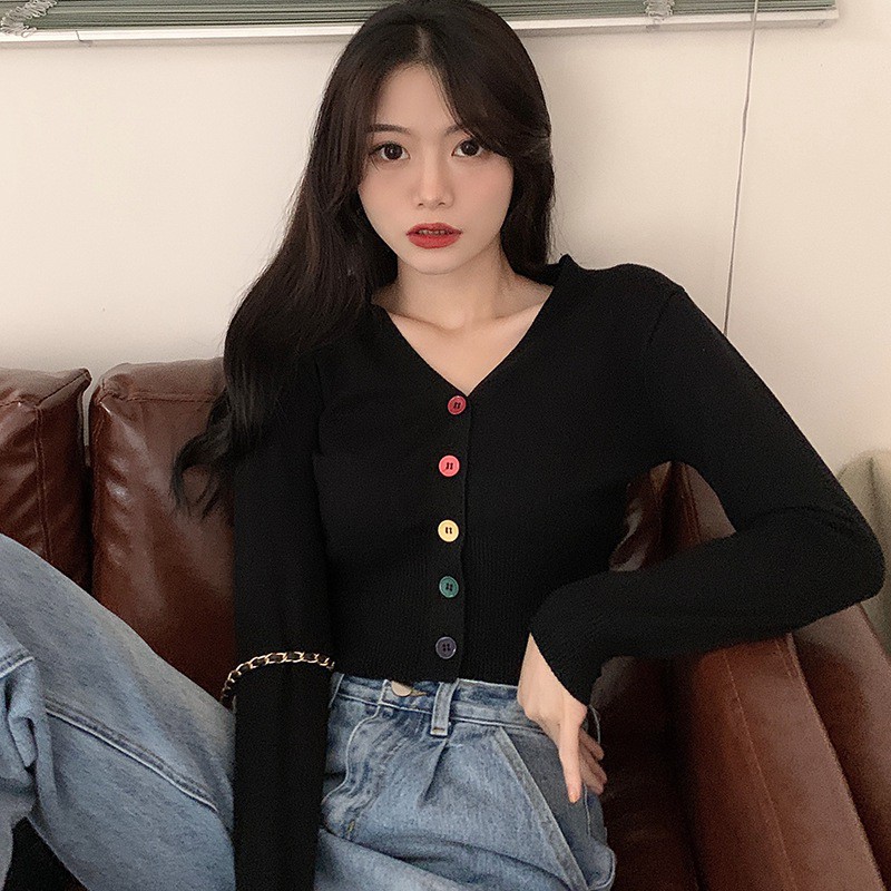 Áo Cardigan Dệt Kim Dáng Ôm Dễ Phối Đồ Cho Nữ | BigBuy360 - bigbuy360.vn