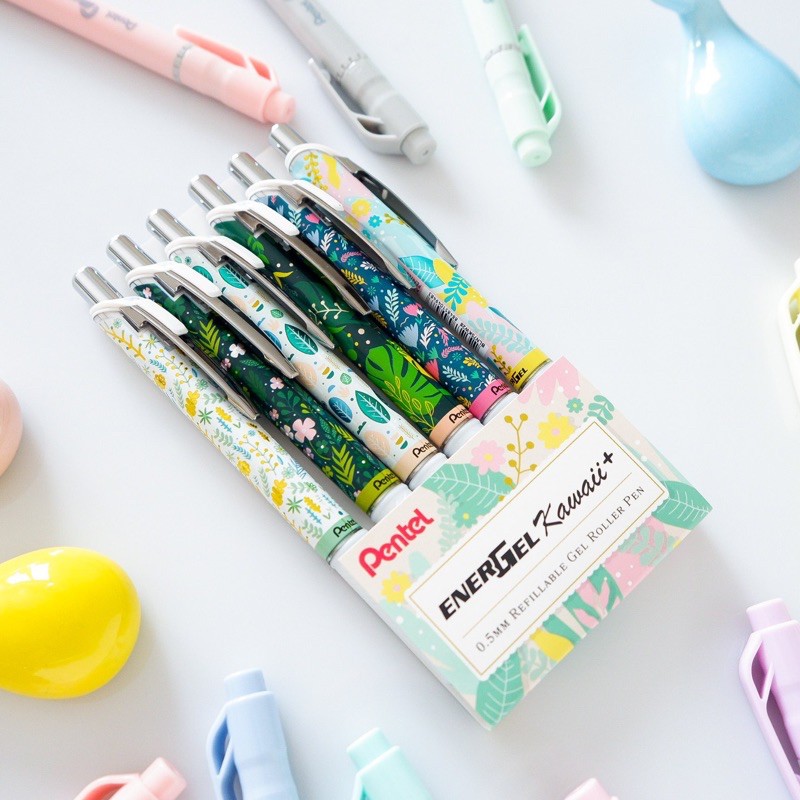 Bút viết mực gel Pentel Energel Pentel Kawaii siêu mượt nhanh khô 0.5mm