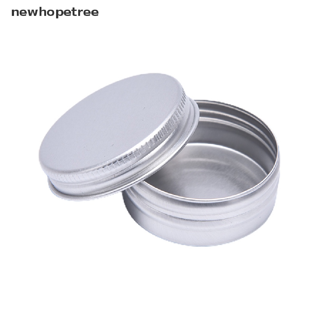 Bộ 5 Hộp Tròn Mini Bằng Nhôm Thiếc Đựng Ốc Vít Tiện Dụng