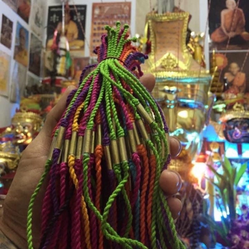 Vòng tay xài xỉn 7 màu ajarn mun