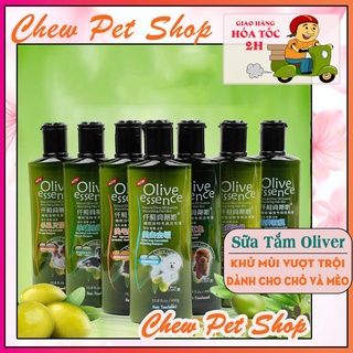 Sữa tắm Olive chó mèo 450ml 5 loại đa công dụng - Chew Pet shop