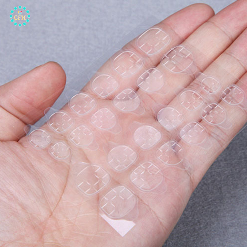 【cfh】Keo Dán Móng Tay Hai Mặt Dễ Dàng Tháo Rời Tiện Lợi