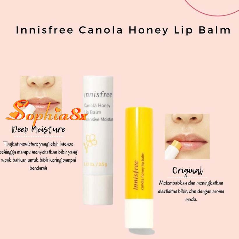 Son dưỡng mềm mịn môi mật ong Innisfree Canola Honey Lip Balm