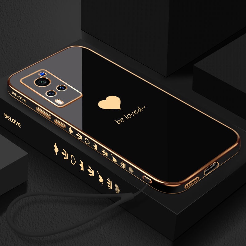 Ốp Điện Thoại Silicon Mềm Mạ Hình Học Cho VIVO V20 V21 V21E 5G Y66 Y67 V5 V5S V5 lite Y95 Y93 T1 Y76S