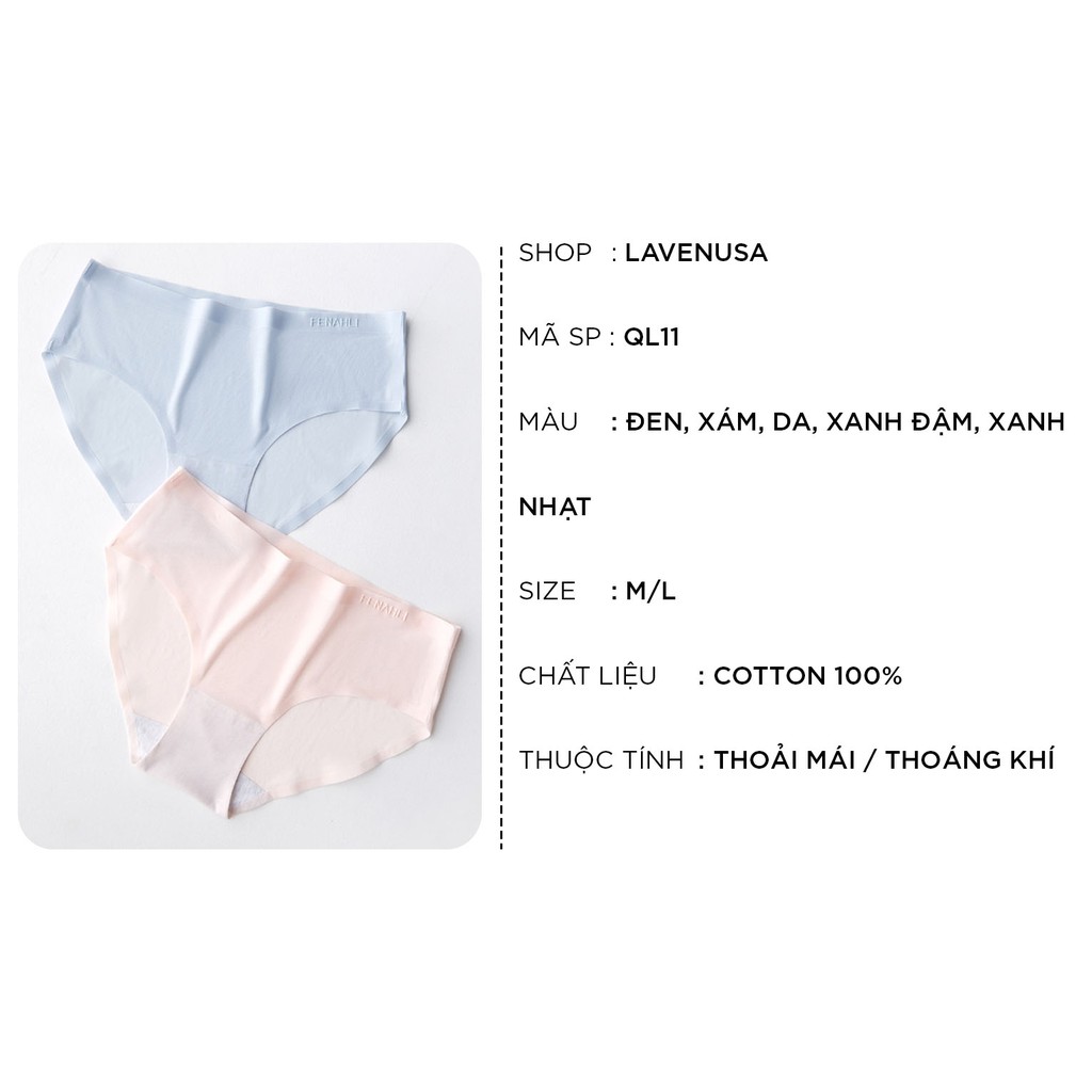 Quần lót nữ siêu mỏng thun lạnh không viền cao cấp QL11 | BigBuy360 - bigbuy360.vn