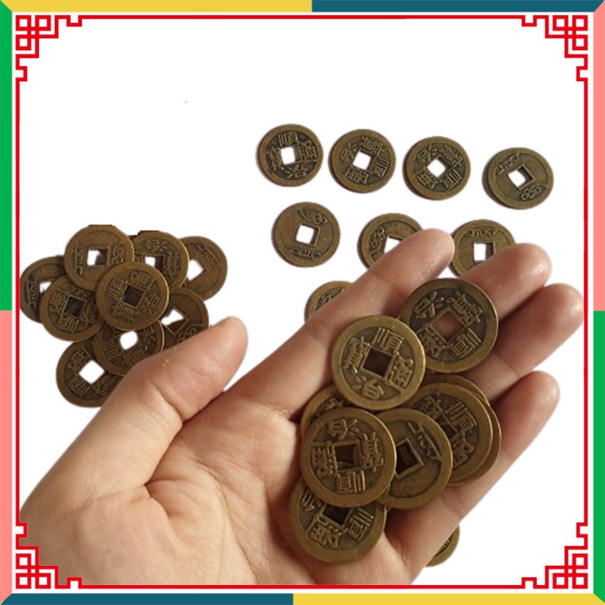 Đồng xu Càn Long Thông Bảo, đồng tiền may mắn, tiền xu xin đài Âm Dương | BigBuy360 - bigbuy360.vn