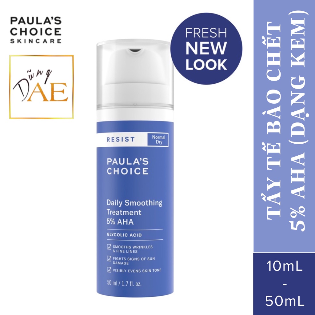 Tẩy tế bào chết Paulas Choice AHA 5% làm mềm da - Paula's Choice Resist Daily Smoothing Treatment With 5% AHA 50ml