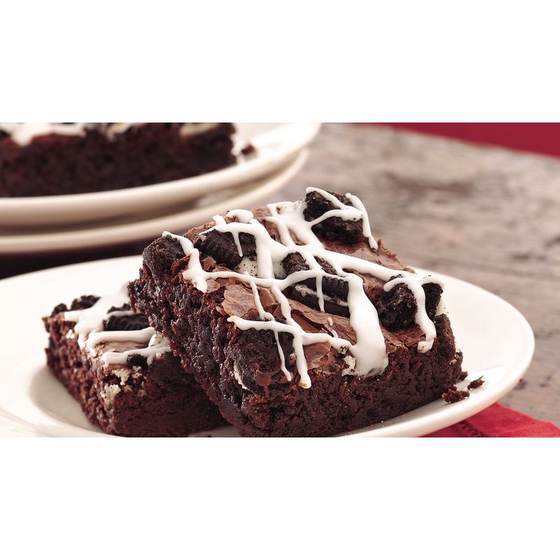 Bột Làm Bánh Brownies Socola Đen Pha Sẵn Betty Crocker Dark Chocolate Brownie Mix, Family Size, Hộp 519g