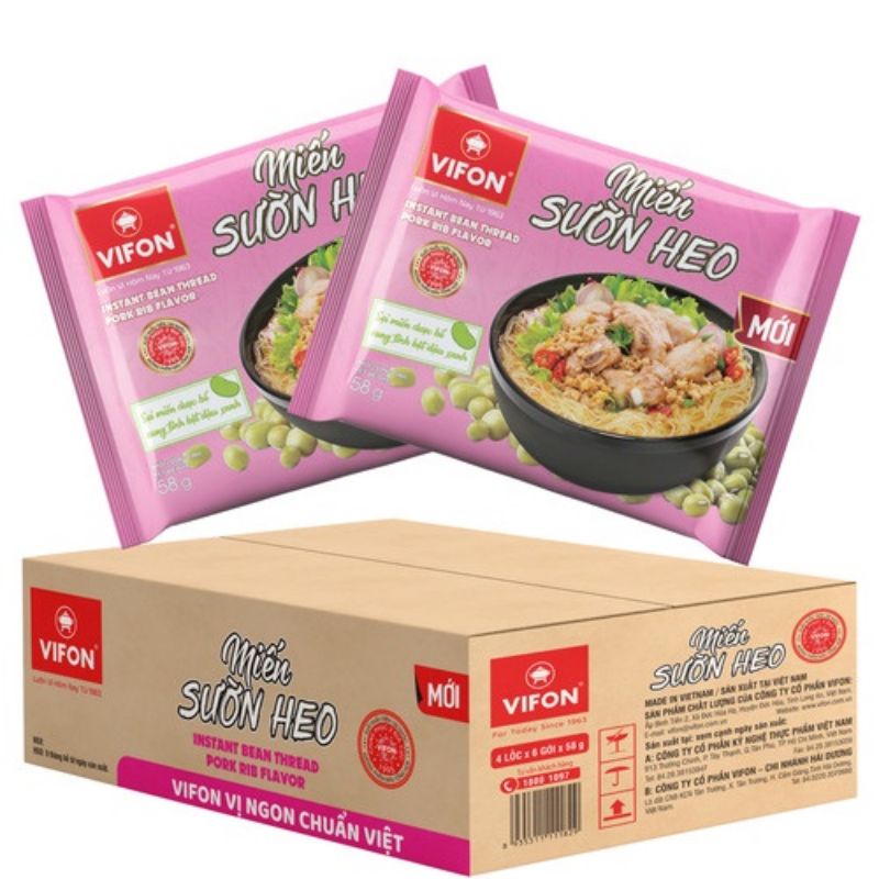 Miến Sườn Heo VIFON , Thùng 24 gói.