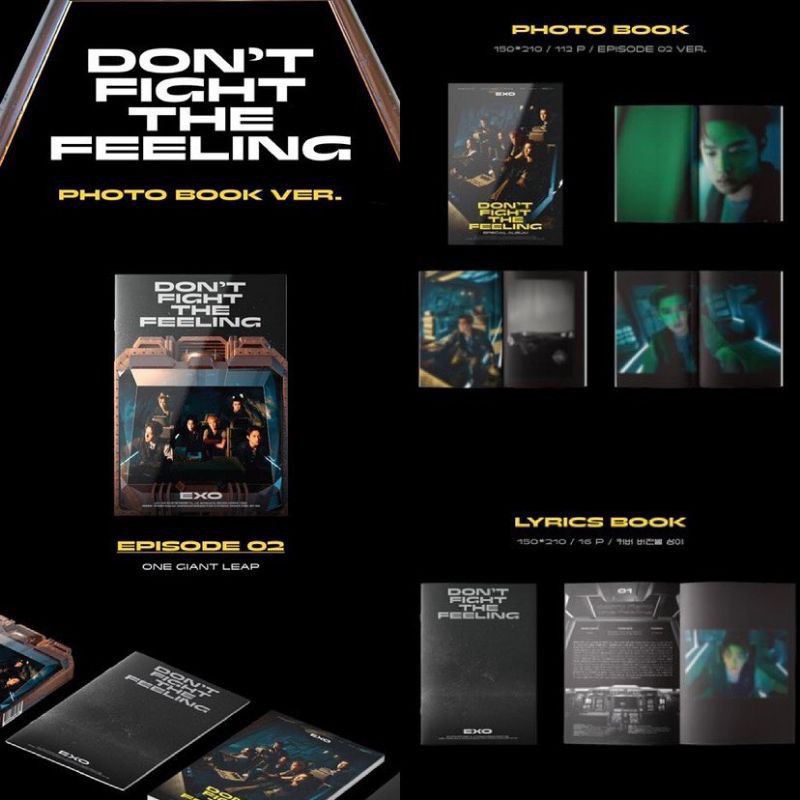 Album EXO -  DON’T FIGHT THE FEELING + Quà 1 ảnh khổ A5 hình bias