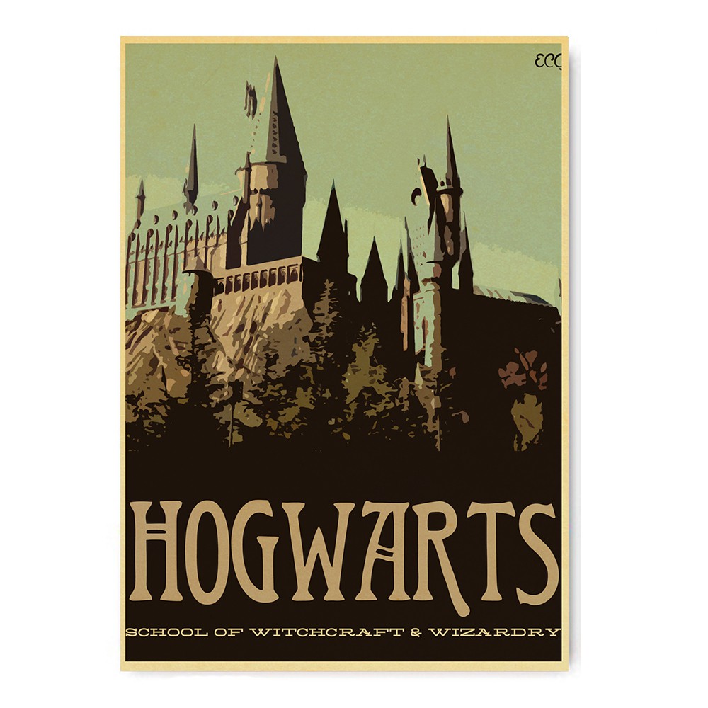 Tranh Treo Tường In Hình Phim Harry Potter Trang Trí Phòng Trẻ Em