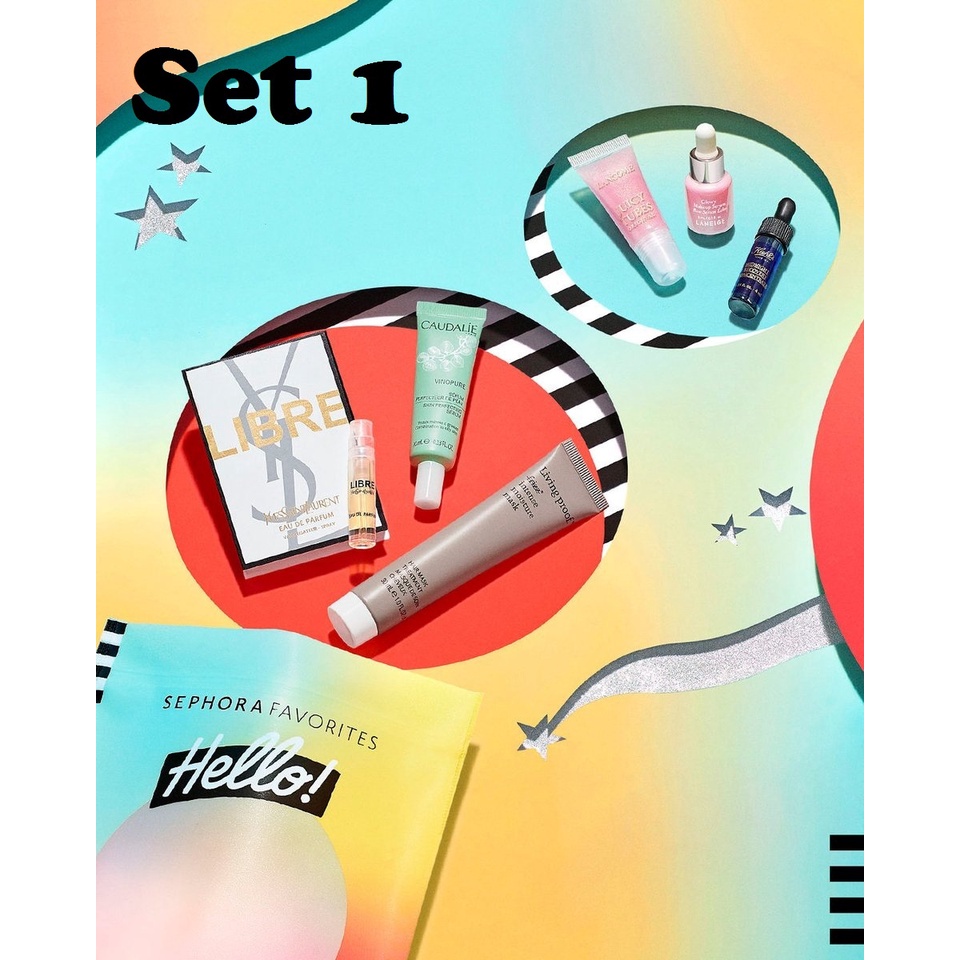 HOT - Fullset  Bộ dưỡng da trang điểm mini Sephora Favorites Hello