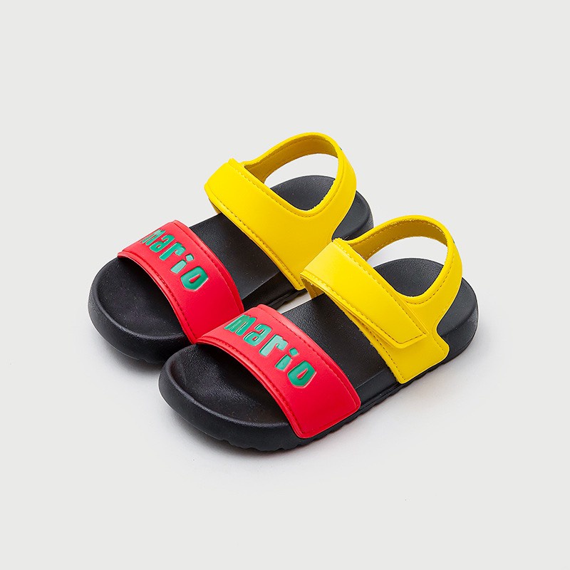 Dép Sandal Quai Dán Cheerful Mario Cho Bé Trai Bé Gái 2-6 tuổi M021