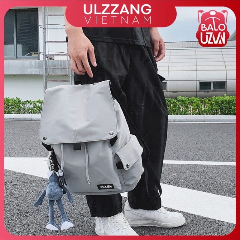Balo đi học nam nữ Ulzzang basic thời trang, cặp sách laptop phong cách Unisex Hàn Quốc cho học sinh, sinh viên.