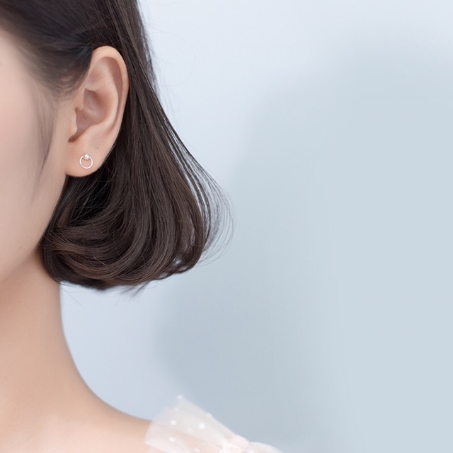 Khuyên tai bạc Ý s925 E3014 - AROCH Jewelry