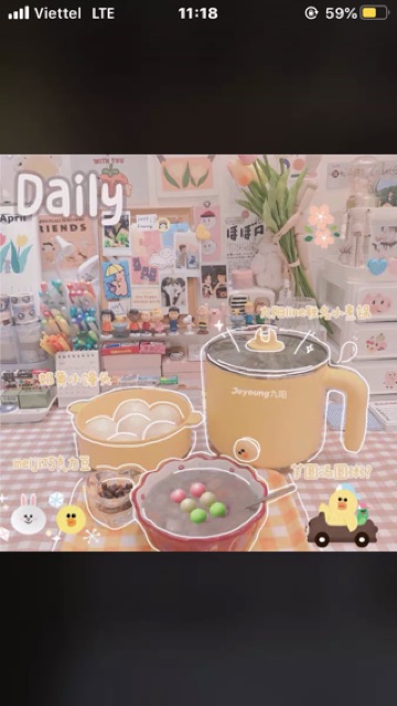 Nồi lẩu line friends cưng xỉu ngang 🥲🥺 (kèm video của shop)