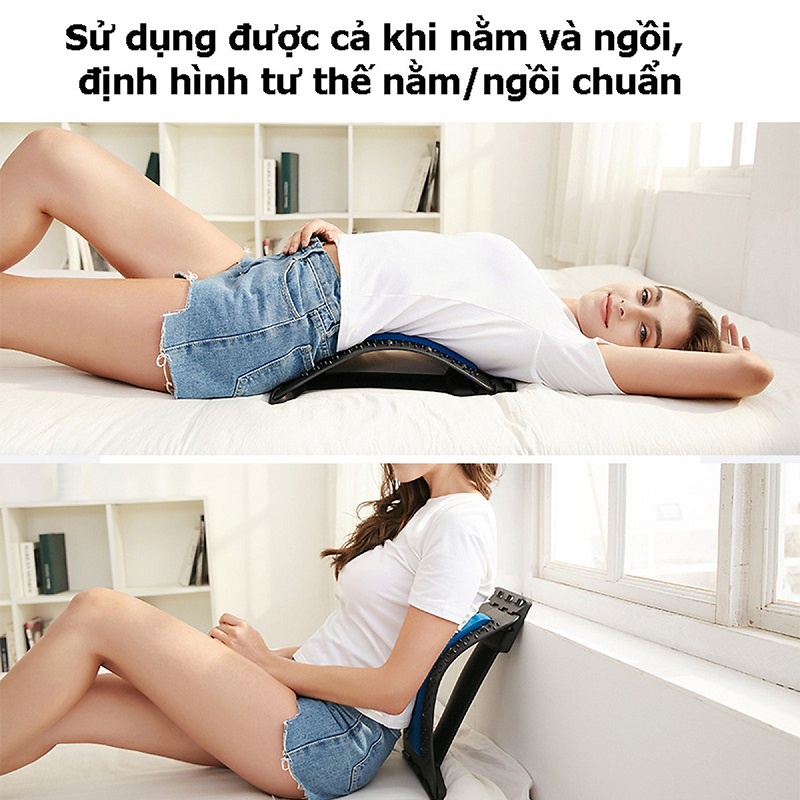 Khung nắn chỉnh cột sống lưng cổ dụng cụ massage định hình giảm đau mỏi vai gáy chính hãng DETI bảo hành 12 tháng