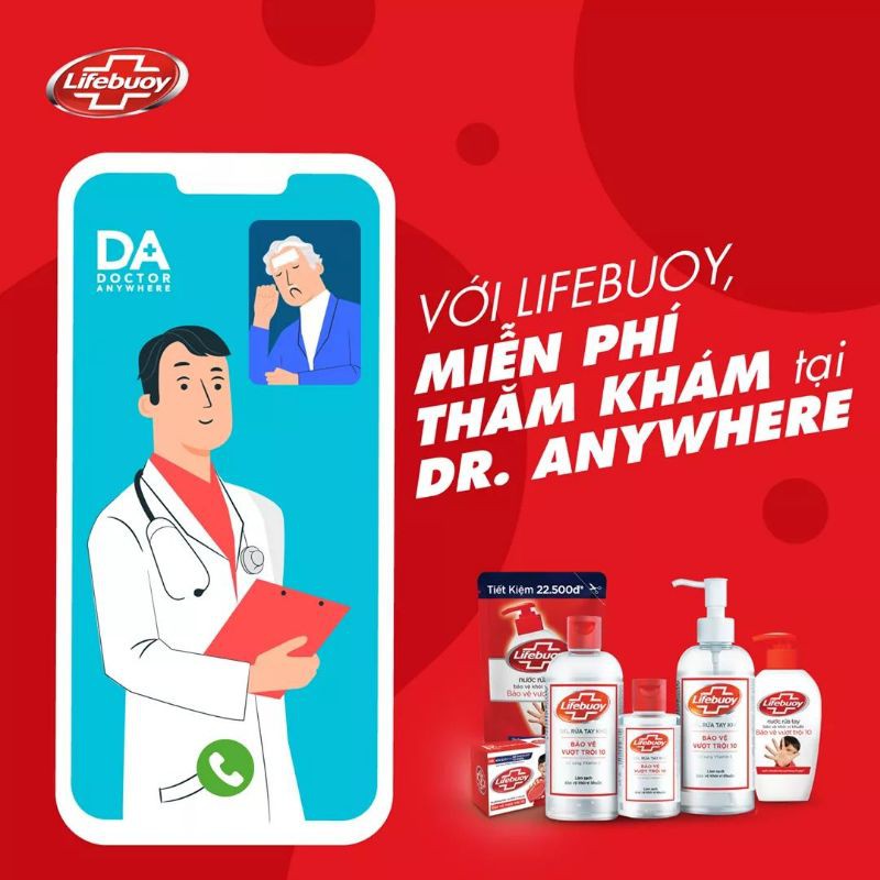Gel rửa tay khô Lifebuoy 50ml kèm vỏ/100ML/235ML/500ML