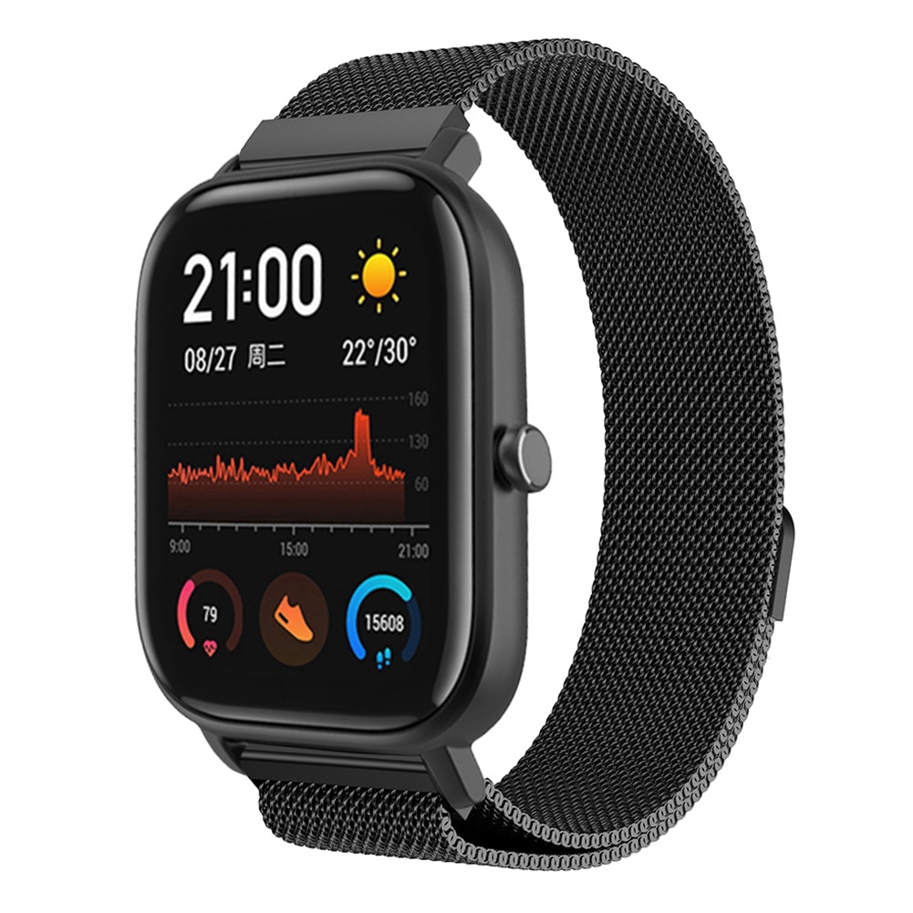 Dây đeo inox milanese cho đồng hồ thông minh for Xiaomi Huami Amazfit GTS / GTS 3 2 2e 2mini