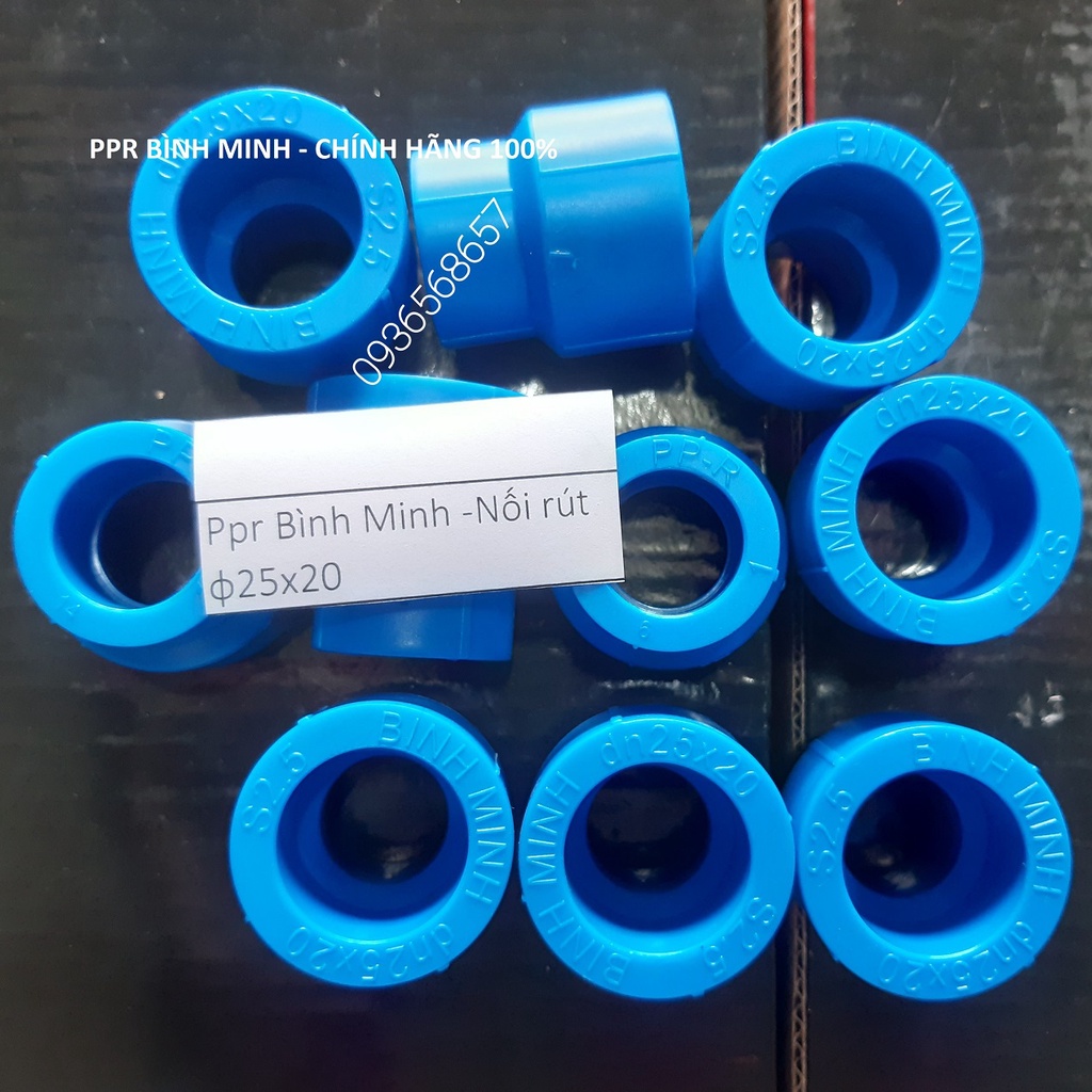 Compo 10 cái Nối rút PPR 25/20 - PPR Bình minh - Chính hãng 100%