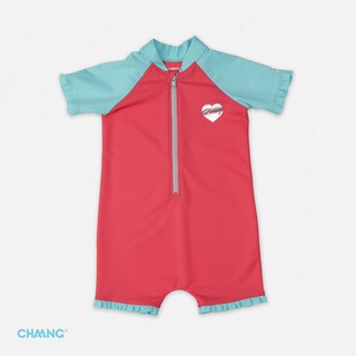 Đồ Bơi Bé Gái CHAANG Liền Hồng Babychum.68