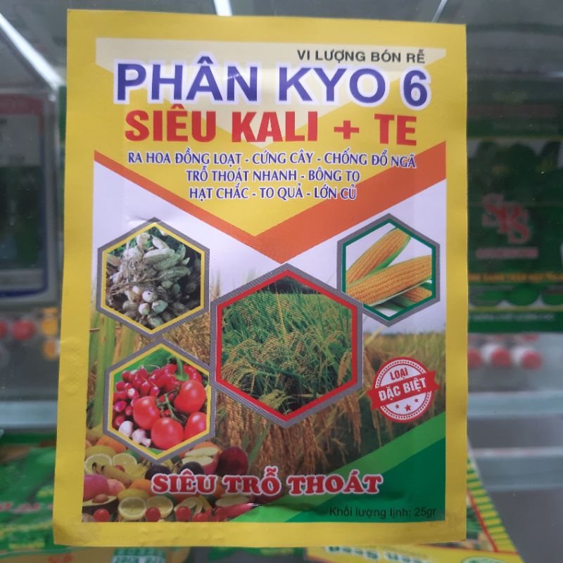 Phân bón vi lượng Siêu Kaly KYO6➡️ Siêu trỗ - Siêu thoát đòng - Bông to - Chắc hạt - To quả - Lớn củ⚠️