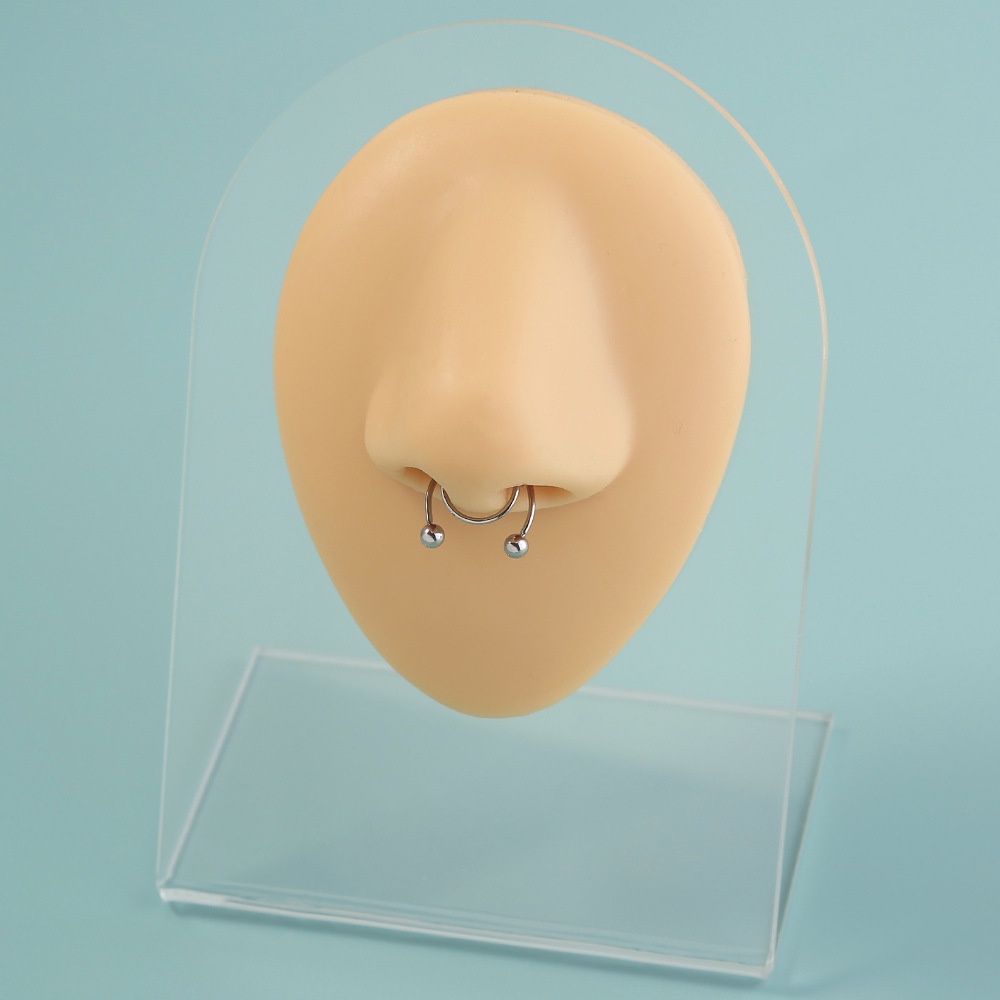 Khuyên Mũi Kẹp Khuyên Mũi Septum Dáng Chữ U Thép Titan Không Gỉ