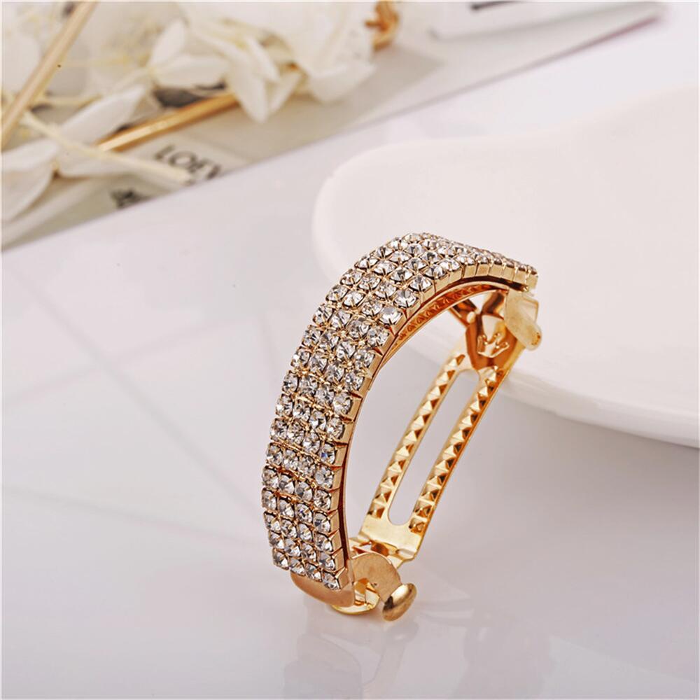 Kẹp Tóc Đính Đá Kim Cương Thời Trang Tinh Tế Sang Trọng Cho Nữ