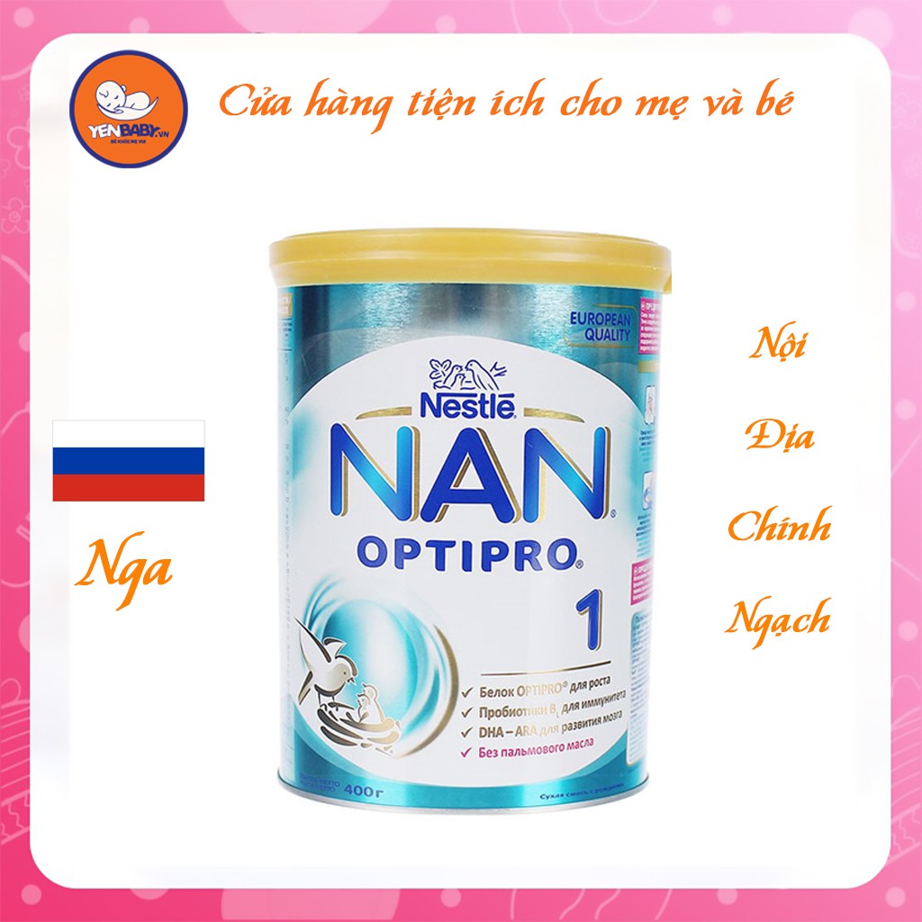 Sữa NAN Optipro Nga số 1,2,3 400,800g cho bé