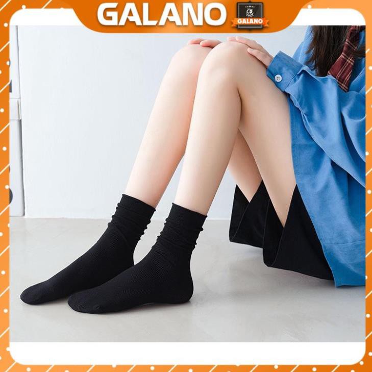 Tất nữ cổ cao GALANO vớ nữ cổ cao co giãn nhiều màu đi làm, tập thể thao đa năng FAS-001321