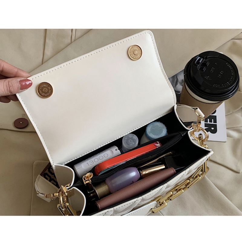 Túi đeo chéo vai hình vuông họa tiết chữ kiểu dáng thời trang sành điệu