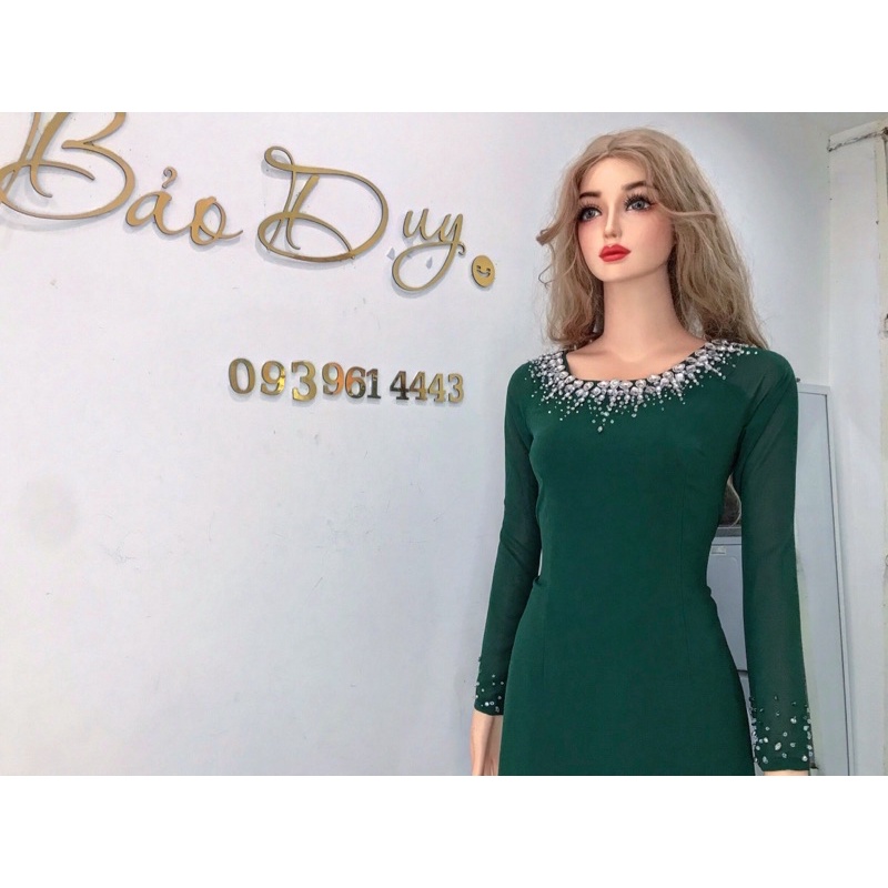 Áo dài tiệc trung niên làm sui trong dịp đám cưới