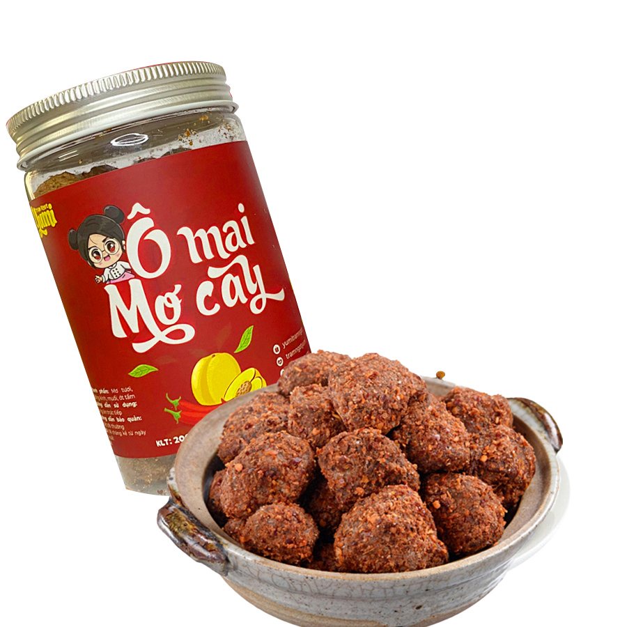 Ô mai mơ cay Trạm ngọt Yumi xí muội hoa quả khô ăn vặt trái cây thơm ngon