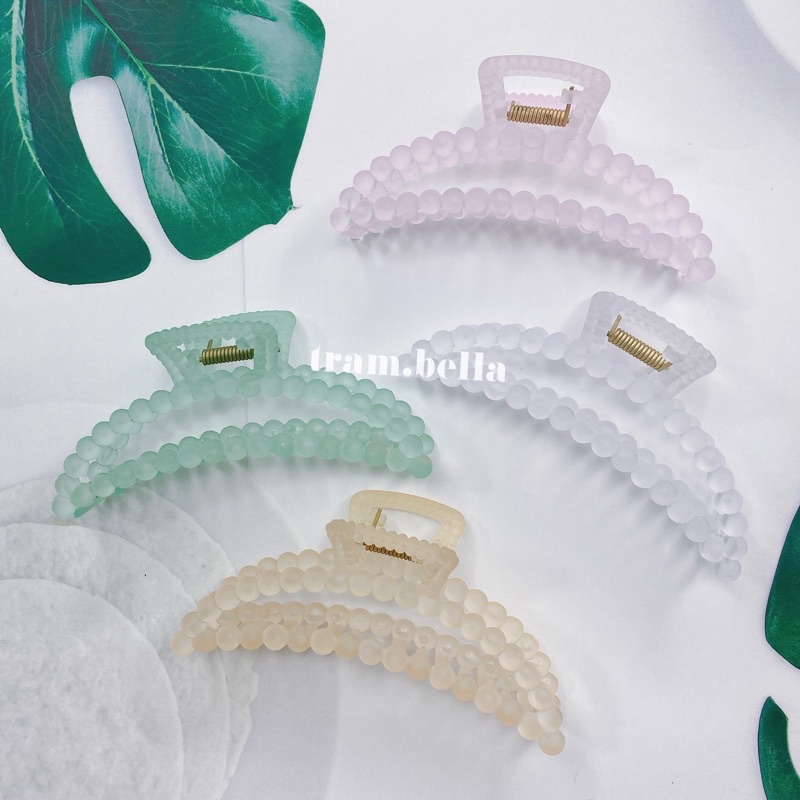 kẹp tóc kiểu hàn quốc cỡ lớn kẹp hạt trong chữ D