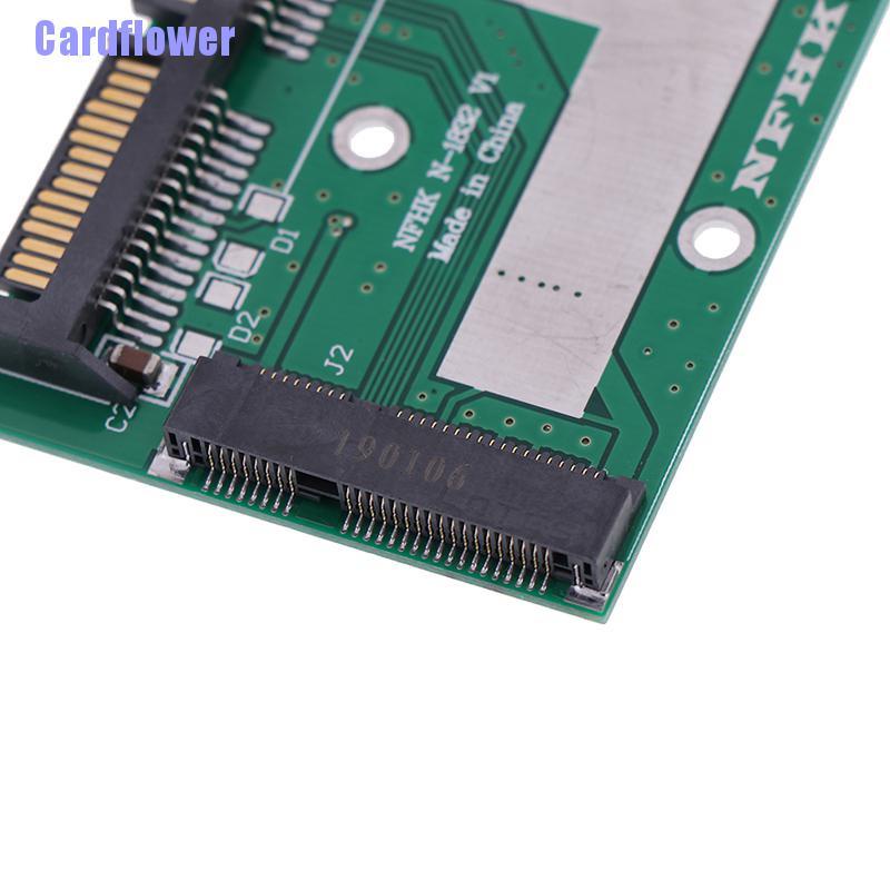 Cardflower  mSATA SSD to 2.5'' SATA 6.0gps adapter converter card module board mini pcie ssd