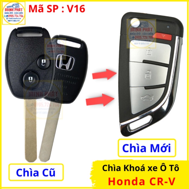 Làm Remote điều khiển xe Honda CRV