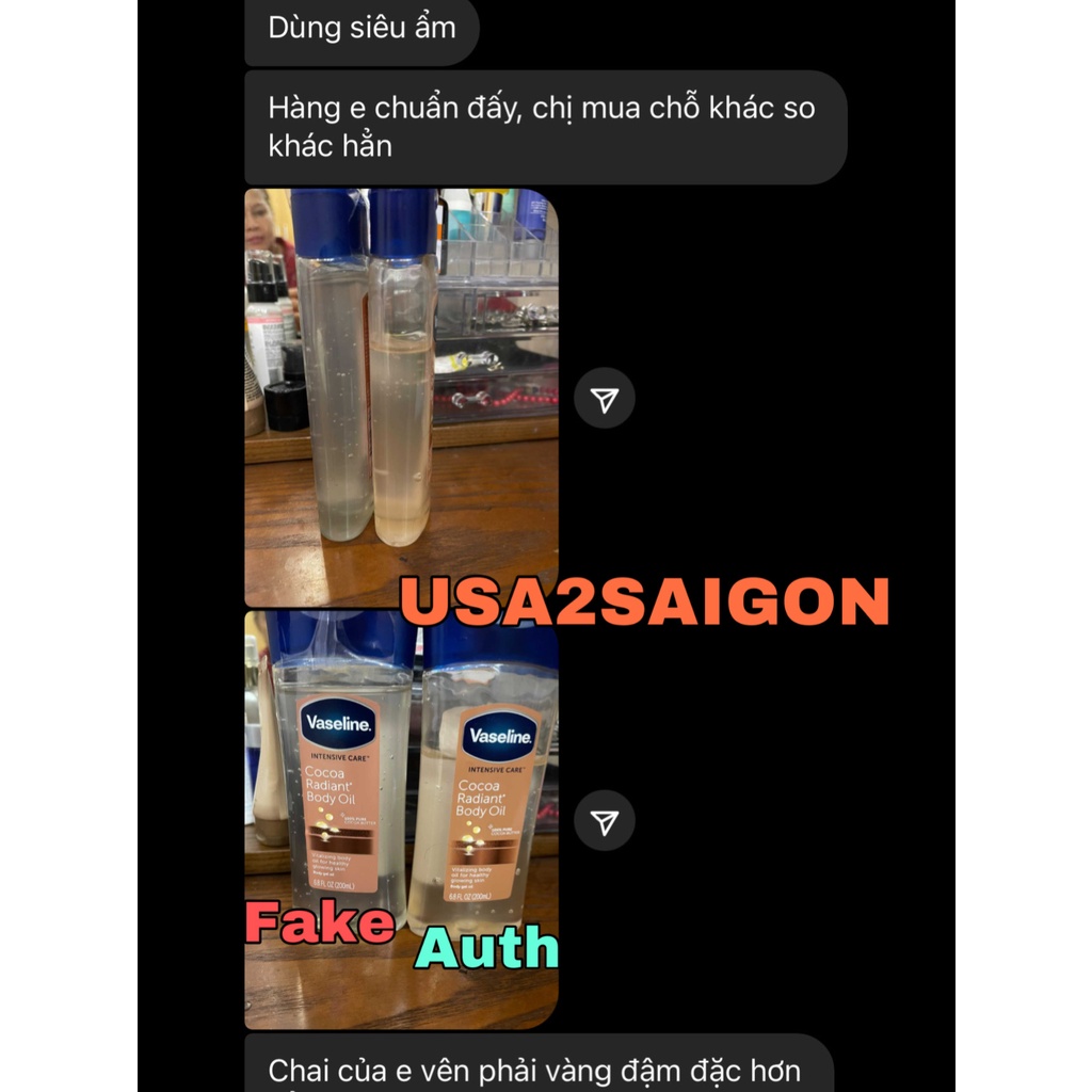 Vaseline Cocoa Radiant Body Oil- Dưỡng Ẩm Vaseline toàn thân dạng Gel Oil | BigBuy360 - bigbuy360.vn