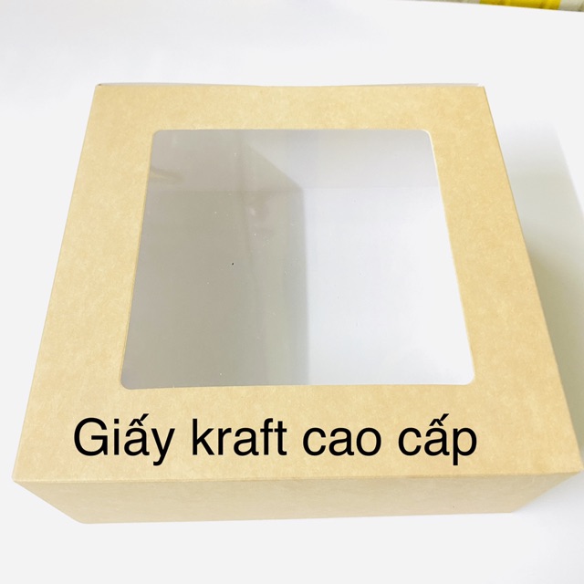 Hộp giấy kraft cao cấp siêu đẹp KT: 18x18x7.5