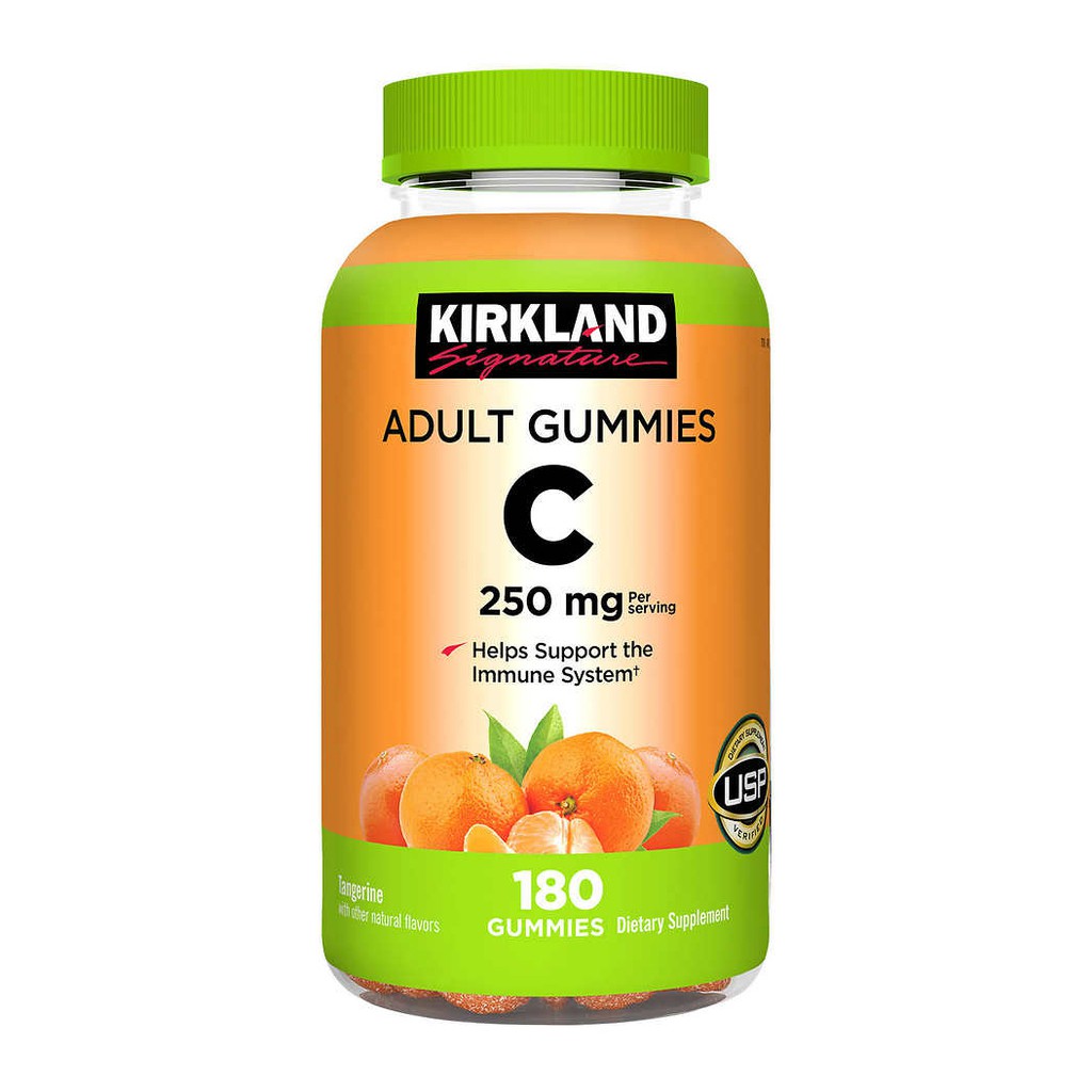 kẹo dẻo bổ sung vitamin c krkland adult gummies c 250mg 180 viên Healthy care quatangme