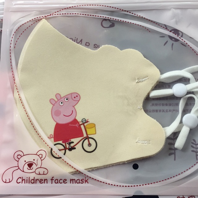 Khẩu trang 3D bé - bộ sưu tập Peppa Pig