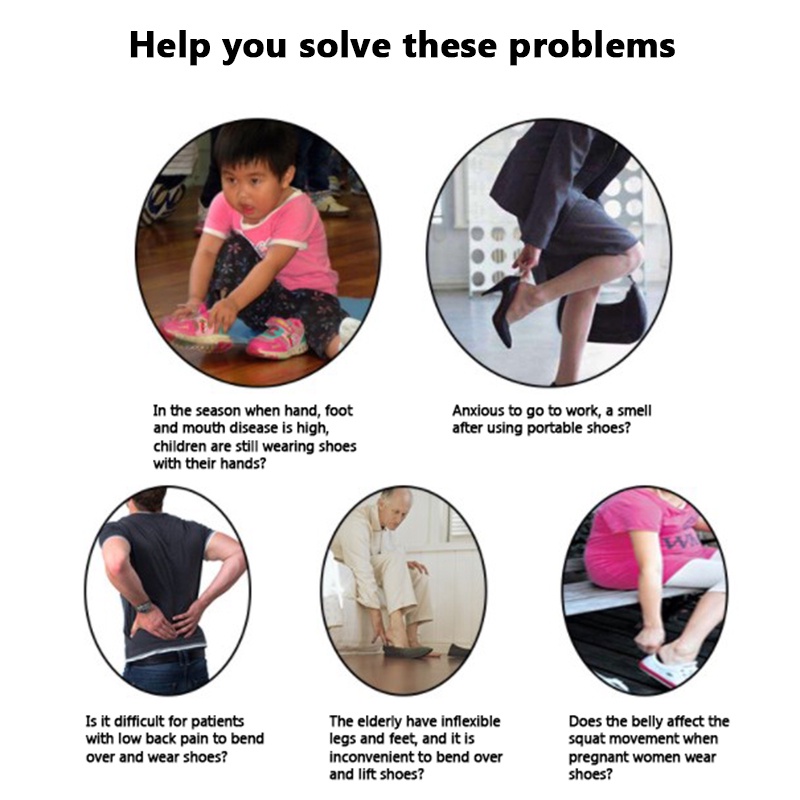 1 Chiếc Giày Kim Loại (42Cm + 15cm) Tay Cầm Dài Sáng Bóng Cho Người Lớn Tuổi / Trẻ Em