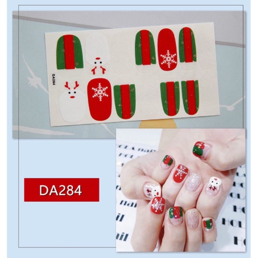 FOLLOW TẶNG 3KHÀNG CÓ SẴN 10 Kiểu - Bộ Sticker Dán Móng Nghệ Thuật Hàn Quốc Dễ ThươngCHỌN MẪUVOUCHER 100K