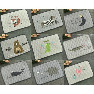 Thảm chùi chân cotton 40*60 hình thú