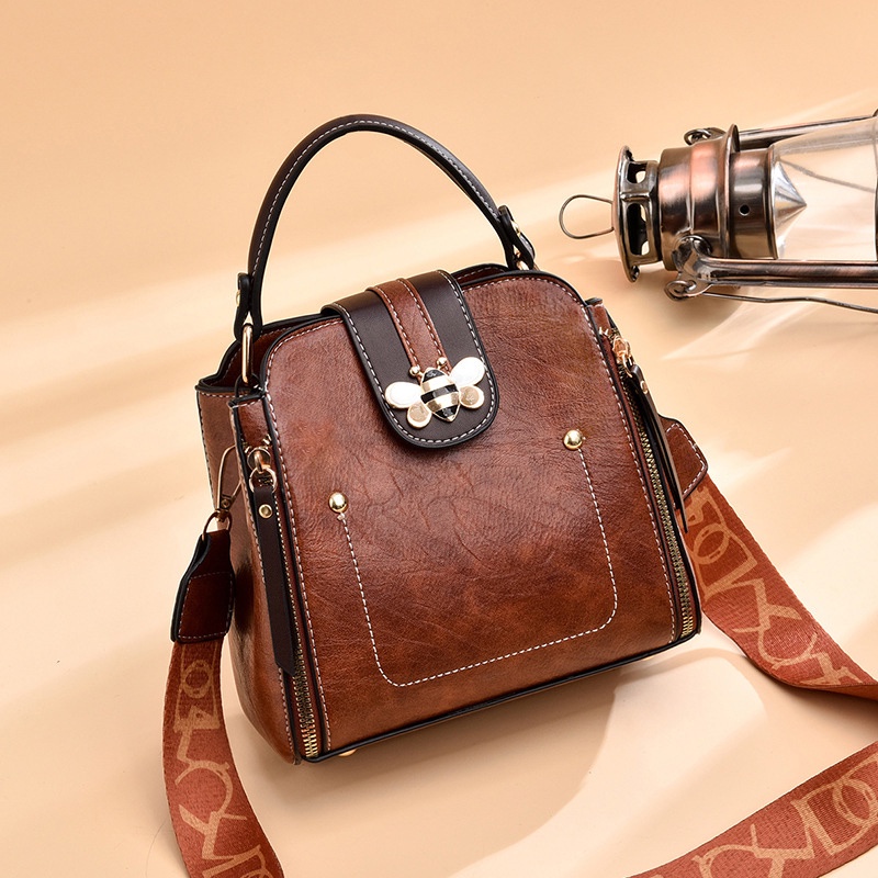 IELGY Túi Đeo Chéo Vai Bằng Da Mềm Thời Trang