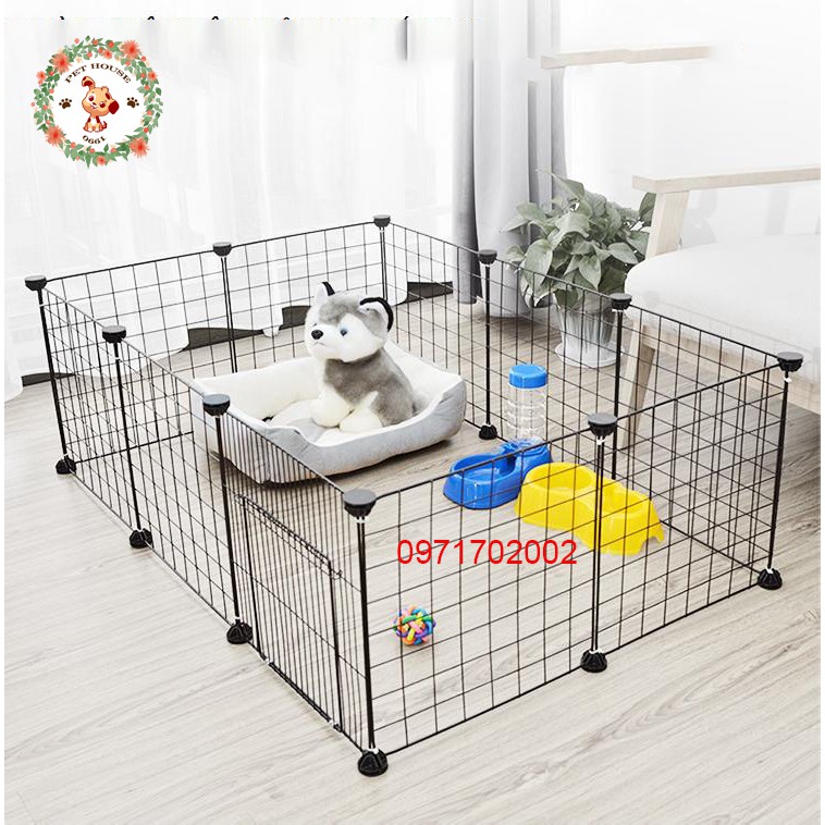 [ XẢ KHO GIÁ RẺ ] Chuồng quây/ lồng CHÓ MÈO lắp ghép (kích thước 105x70x35cm)